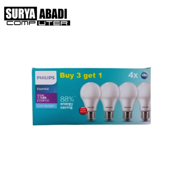 PHILIPS LED BULB 11W PAKET (ISI4)