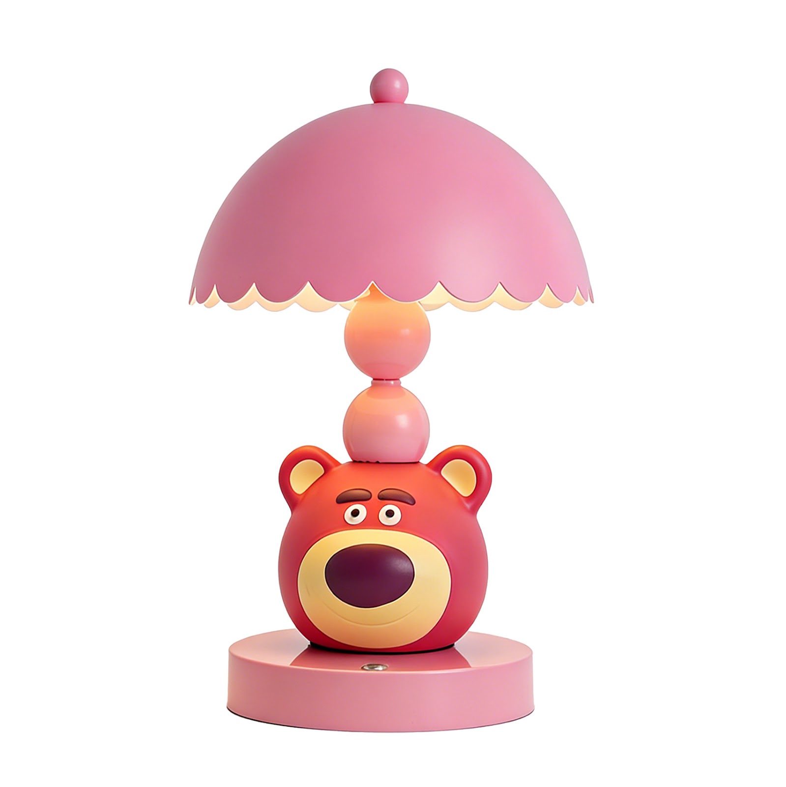 Sweet Strawberry Bear Table Lamp for Kids