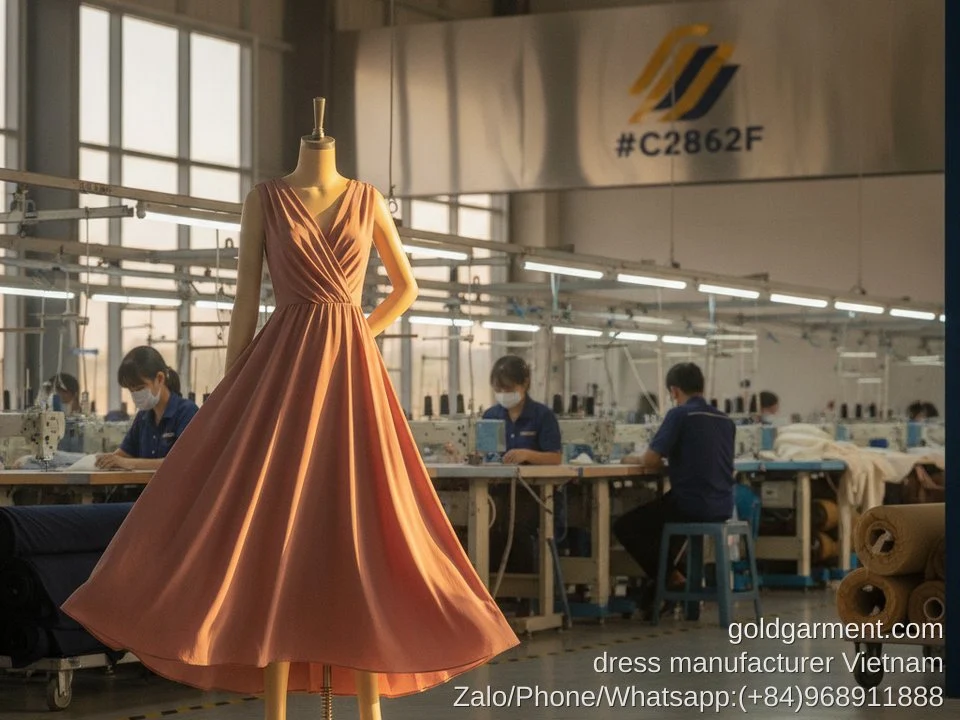 Dress & Blouse Manufacturing in Vietnam: Women's Fashion OEM for Global Brands - Gold Garment Vietnam