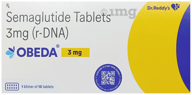 Obeda 3mg Tablet strip of 10 tablets