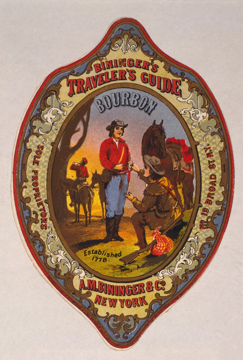 Biningers Travelers Guide Bourbon AM Bininger  Co New York 1861