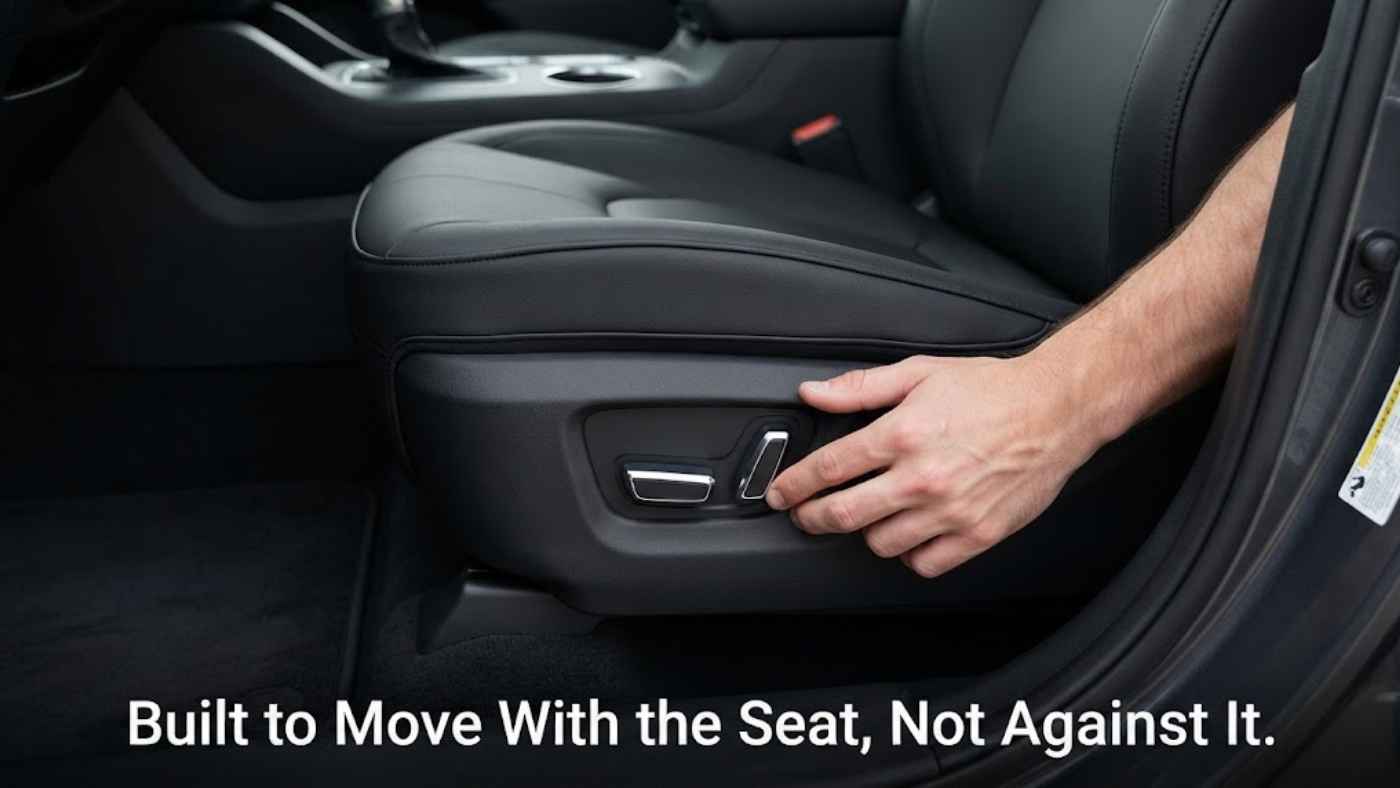 2027 Chevrolet Silverado 1500 LTZ leather-appointed power seat next to a simpler Silverado 1500 LT cloth seat