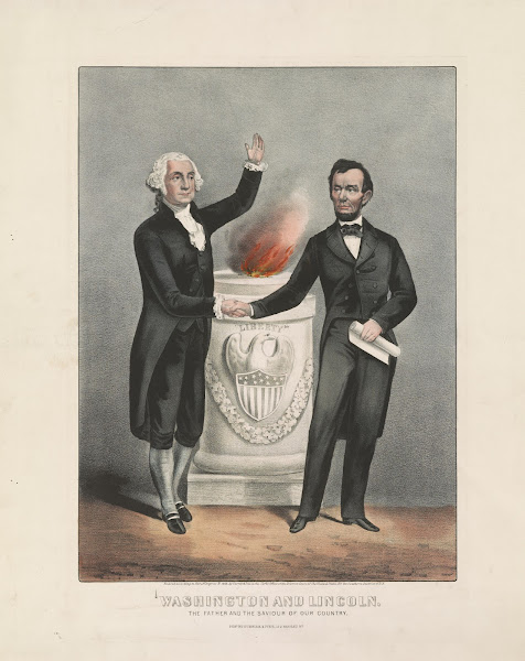 Washington and Lincoln The father and the saviour of our country 1865
