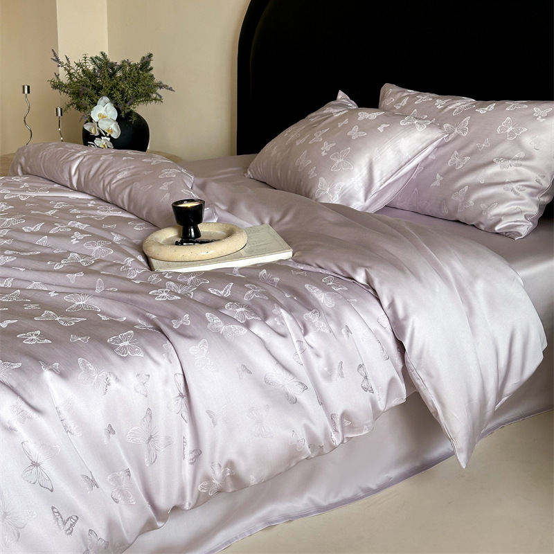 Lyocell Bed Linens, 4-piece, Embroidery, Summer