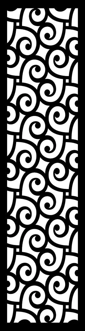 Ornate Swirl Pattern Free SVG for CO2 Laser Cutting and Engraving