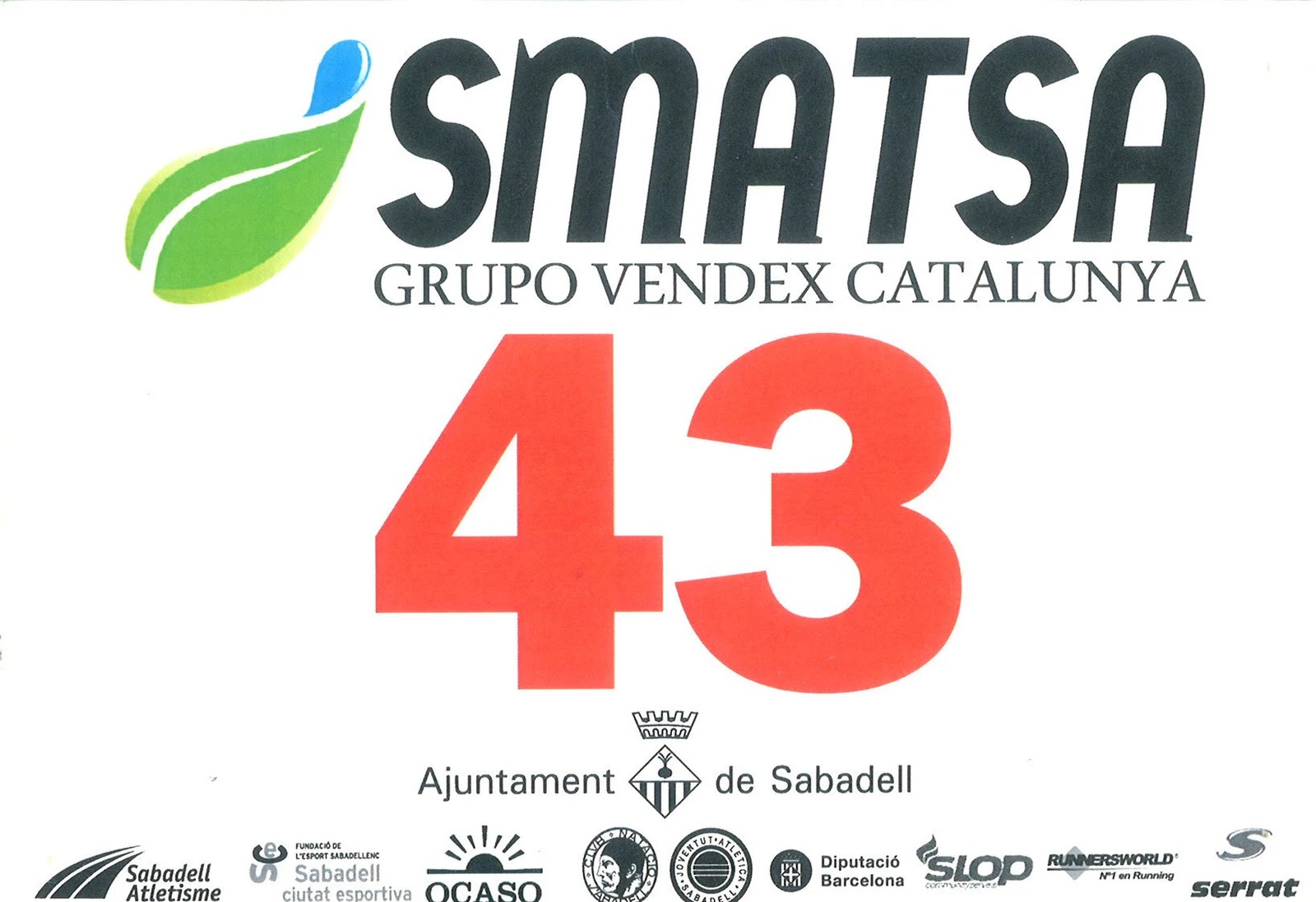 Dorsal de Mitja Sabadell