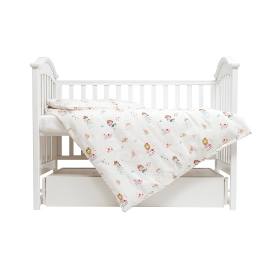 Постільний комплект в дитяче ліжечко 5 ел Twins Comfort Stars мультиколір