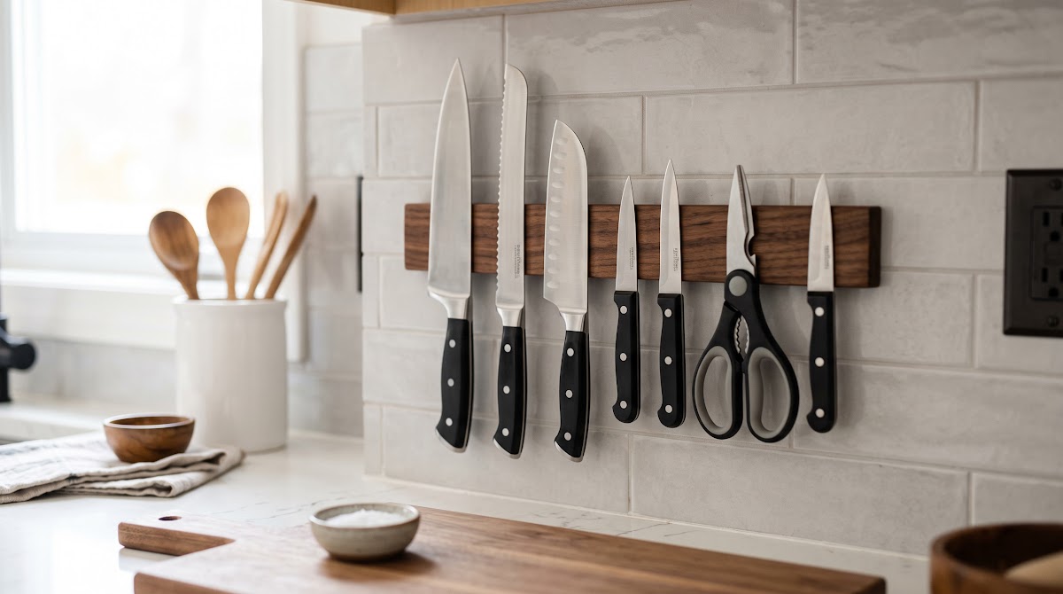 Best Magnetic Knife Strips for Small Kitchens (2026) - BEST BUDGET — IN CONTEXT