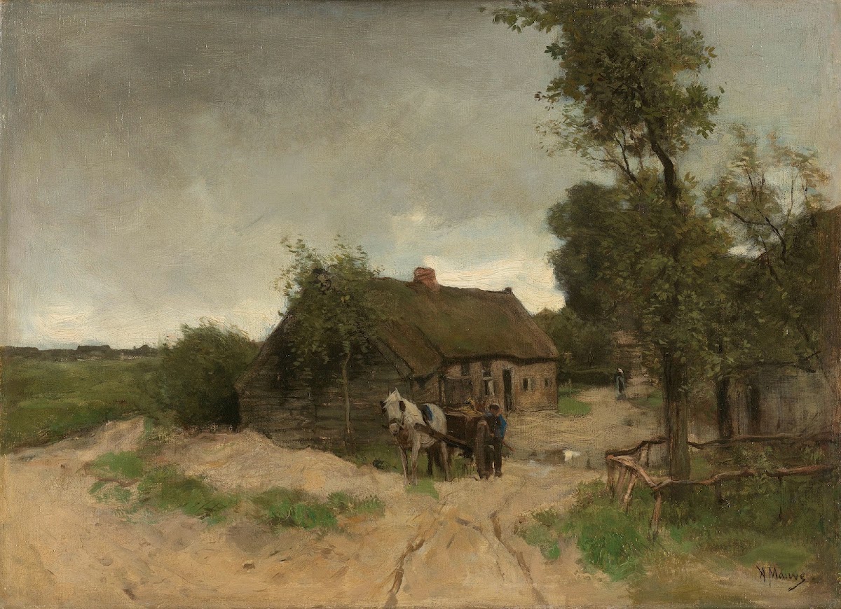 Huisje aan de zandweg 1870   1888