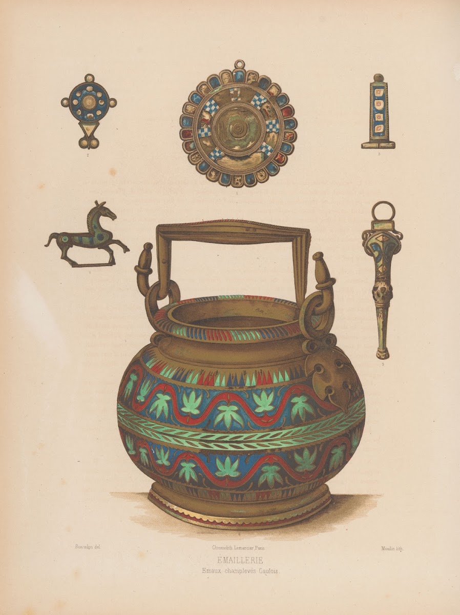 Emaux ChamplevéS Gaulois 1859 1864