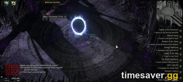 Inside the Twisted Domain in PoE2 — the void arena where players get locked in after the Xesht fight