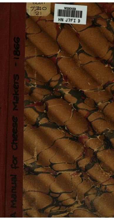 a manual for cheese makers 1866