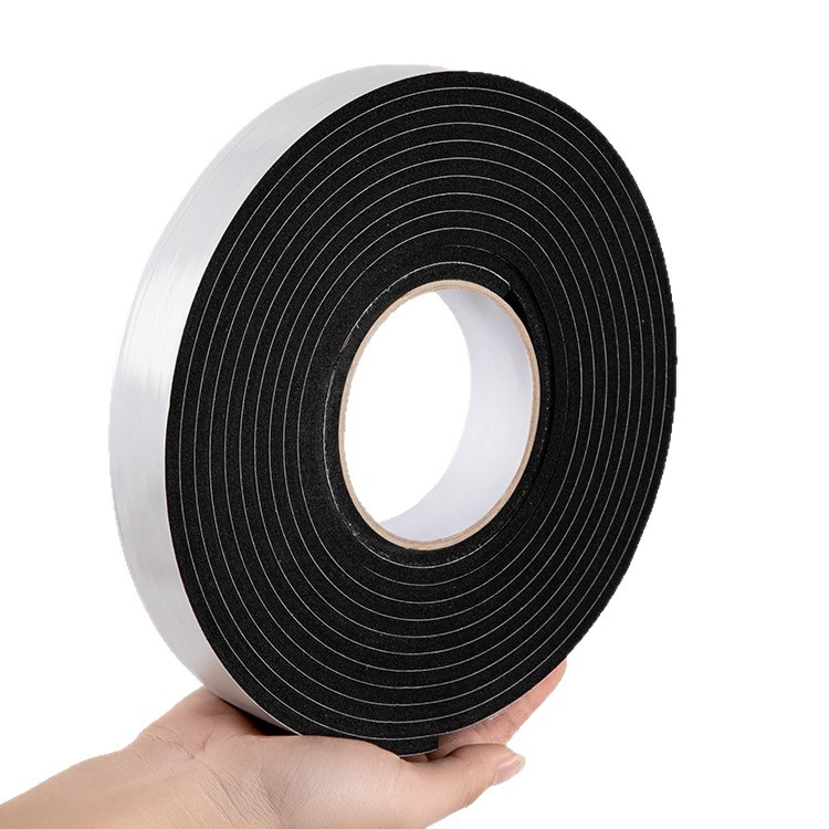 Self-adhesive sealing tape for door gaps