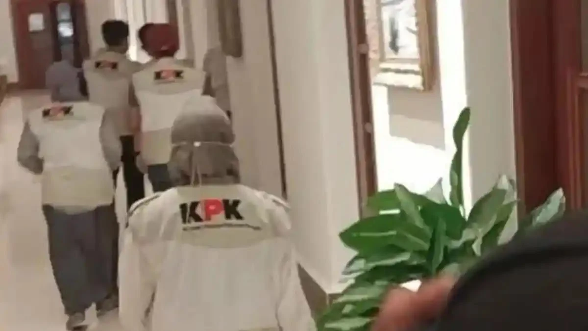 Gedung kantor Dinas Pendidikan Kabupaten Bogor yang menjadi lokasi penggeledahan tim penyidik KPK.