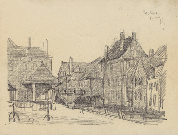 Malines  le Grootbrug sur la Dijle Dyle 1893