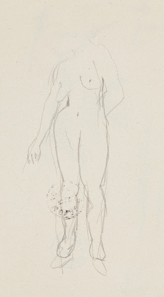 akt stojącej kobiety 1908