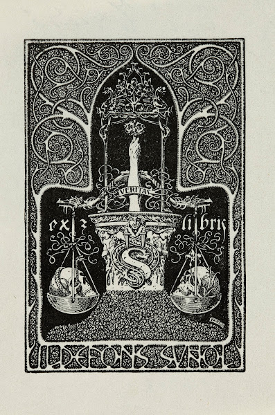 Bookplate of Ildefons Sunol 1900