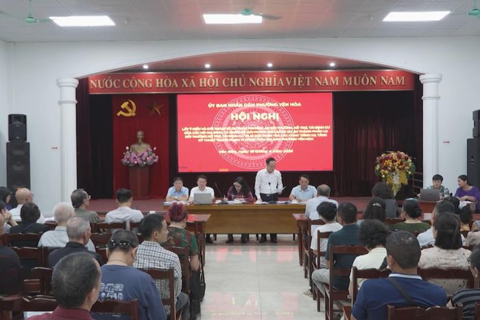 Phường Yên Hòa tổ chức hội nghị đối thoại phục vụ công tác GPMB - Đài Phát thanh và truyền hình Hà Nội