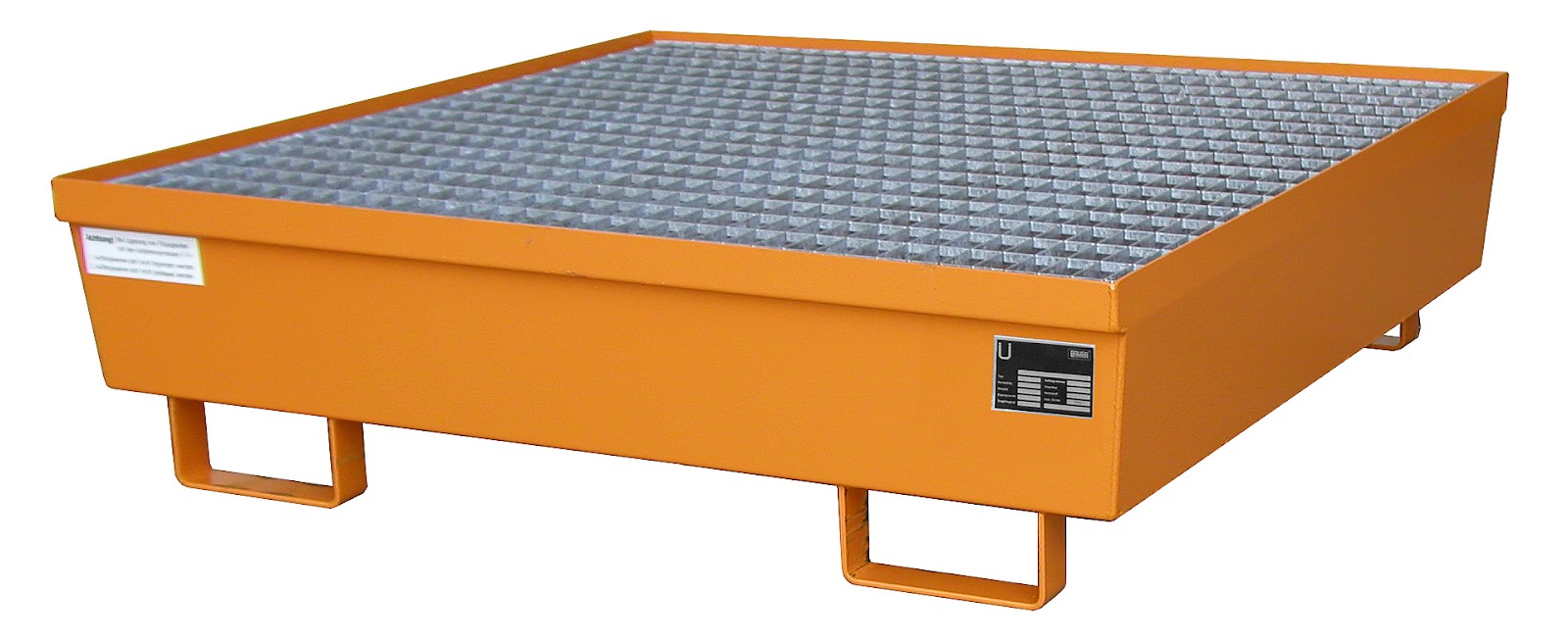 Opvangbak AM-4/A, gelakt, Geeloranje