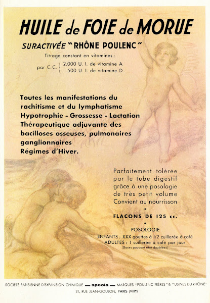 Huile de foie de morue 1910 1950