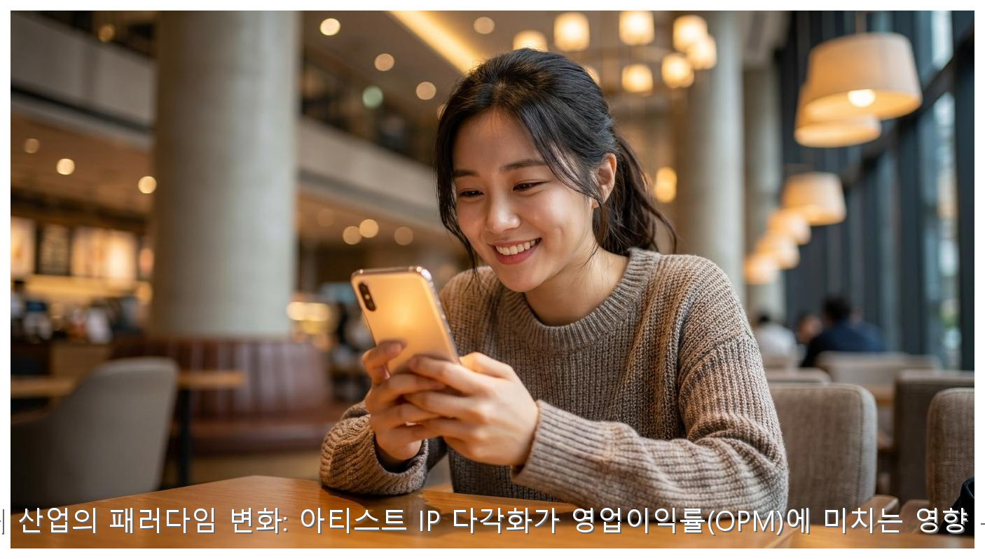 엔터 산업의 패러다임 변화: 아티스트 IP 다각화가 영업이익률(OPM)에 미치는 영향 분석 핵심 안내 및 분석 인포그래픽 (4)