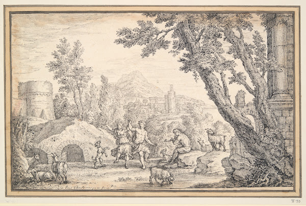 Sheperds Dancing in ClassicalLandscape 1713