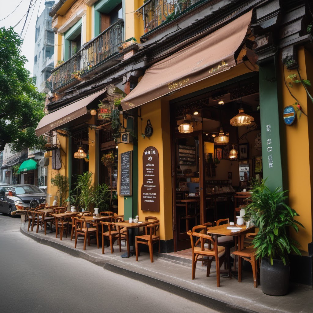 Hình minh họa: Khung cảnh cửa hàng và quy trình kinh doanh