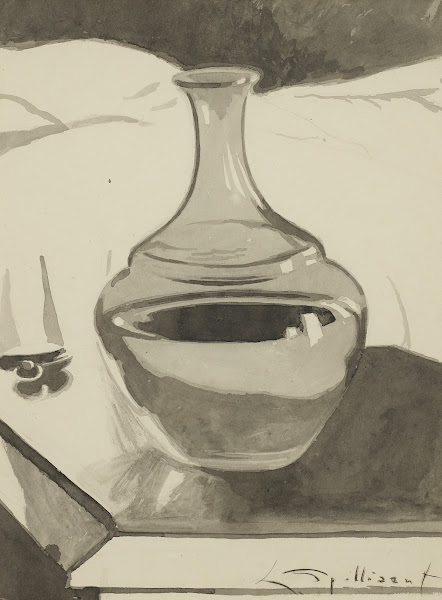 Karaf op nachttafel 1909