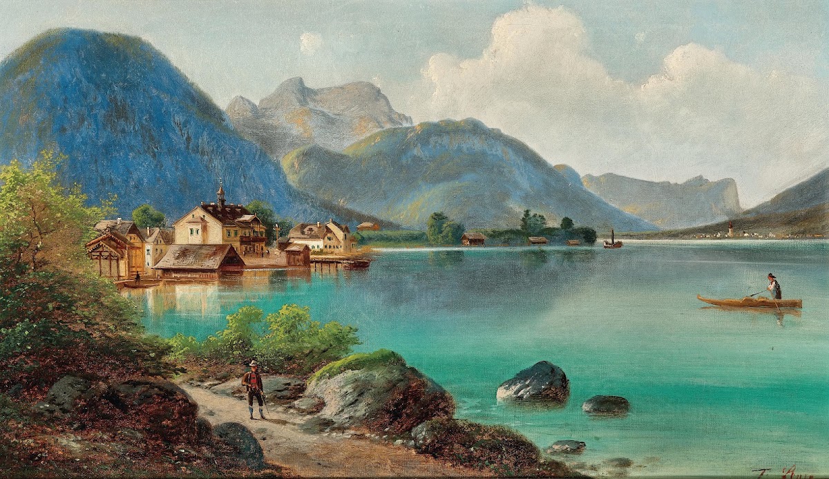 Blick auf Weissenbach am Attersee