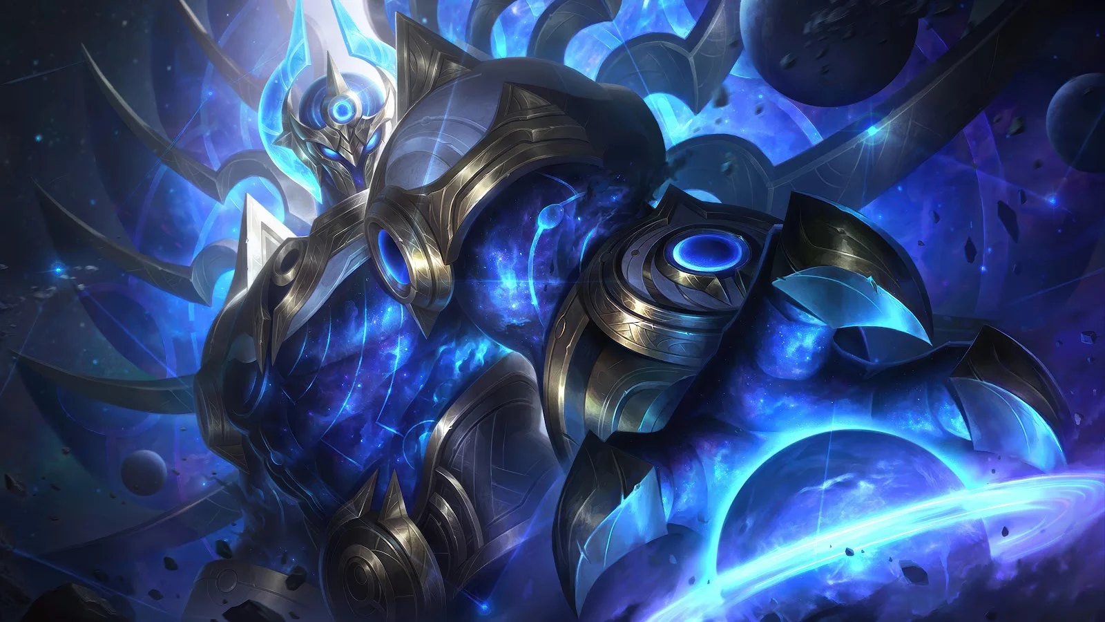 Cosmic Charger Hecarim - Game Illustration 8K Wallpaper (7680x4320)