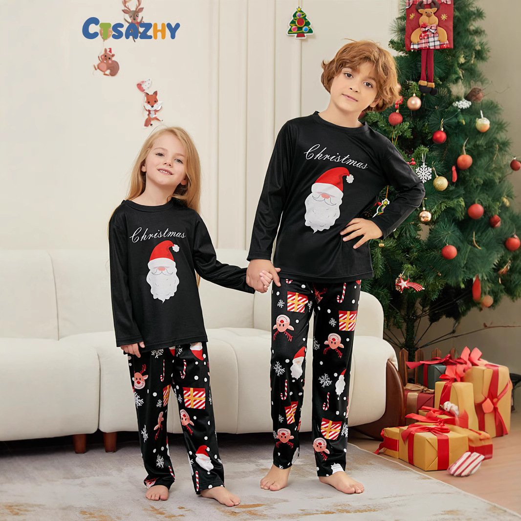 Christmas Family Pajama Set with Santa