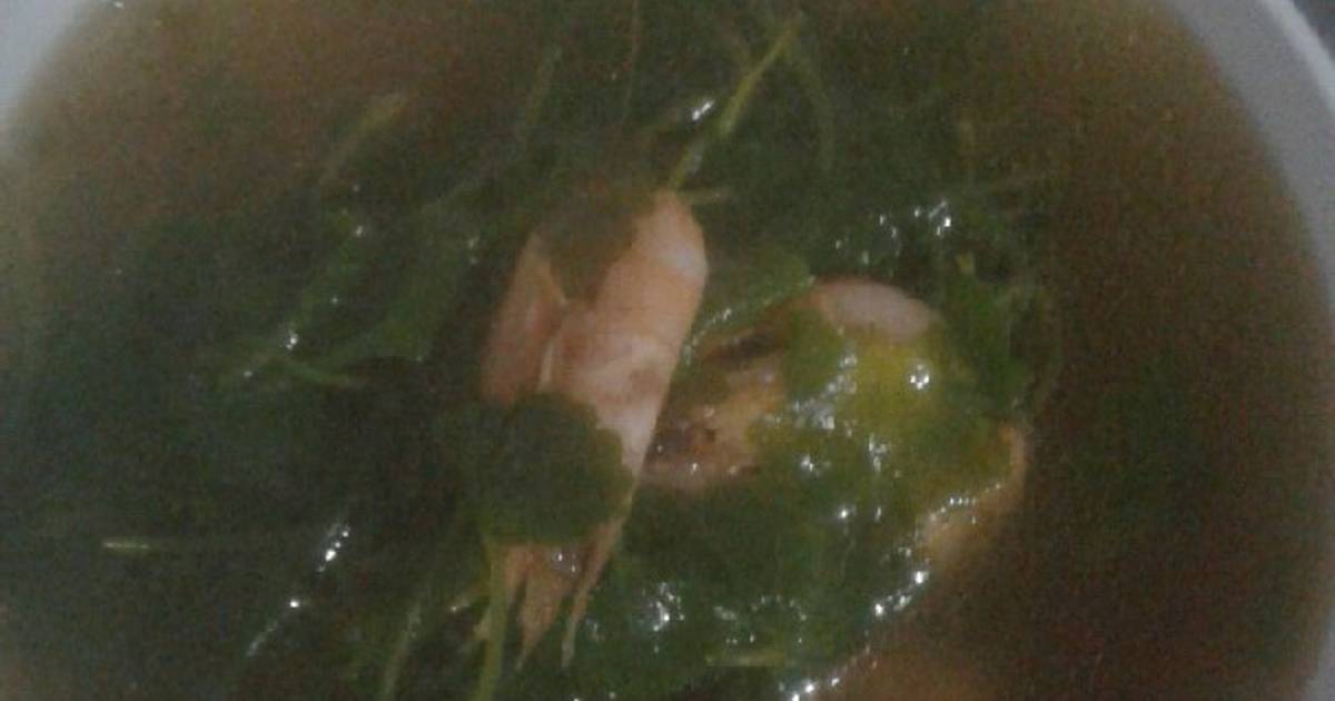 Canh tôm rau má