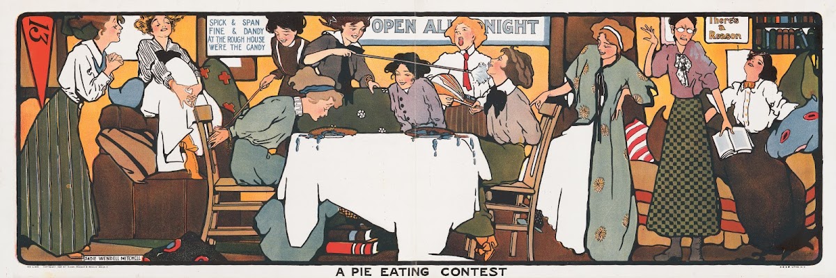 A pie eating contest 1909
