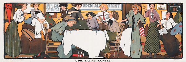 A pie eating contest 1909