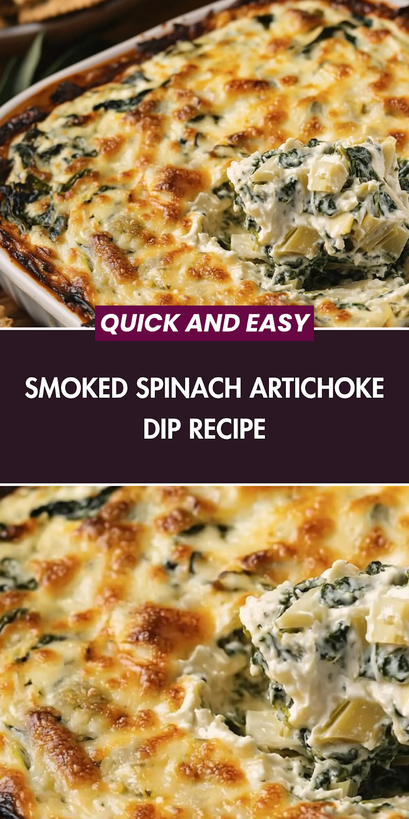 Smoked Spinach Artichoke Dip Recipe