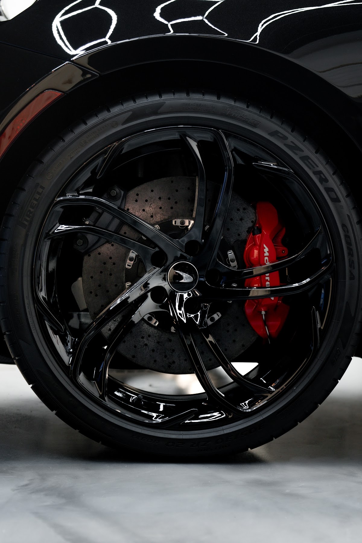 McLaren 570S carbon brake caliper detail at ZAutoCare