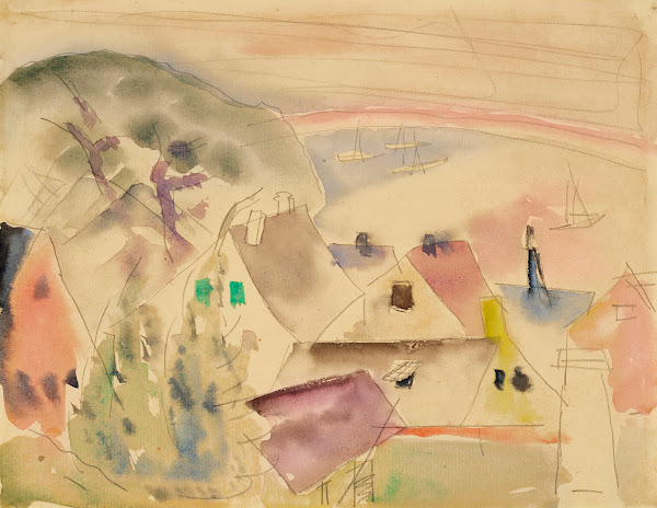 Housetops Seashore circa 1912 16
