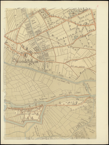Maps of Ghent drawn in 1619 by surveyor Jacq Horenbault Pl02 1900