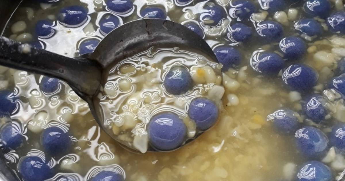 Chè bắp đậu biếc