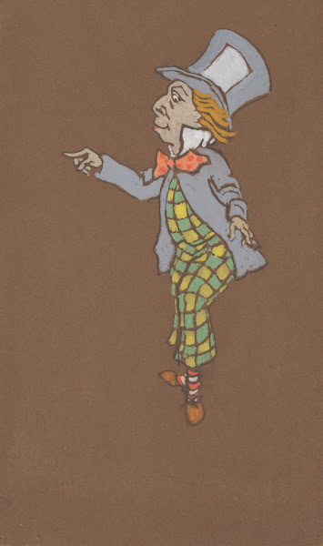 Mad Hatter costume design for Alice in Wonderland 1915