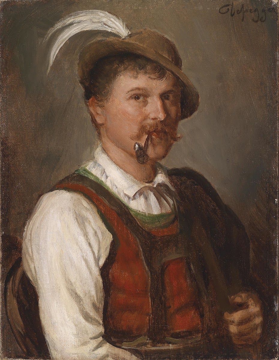 Junger Bursch in Sonntagstracht