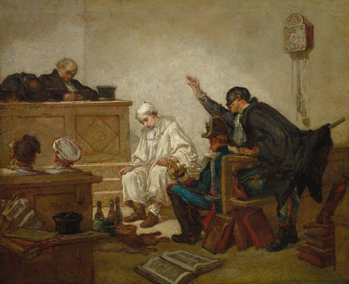 Pierrot in Criminal Court c 1864 1870
