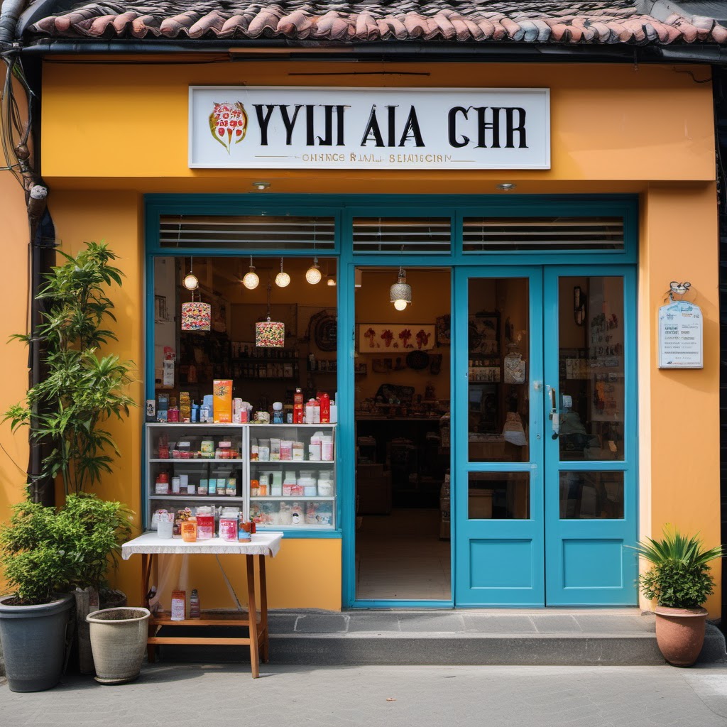 Hình minh họa: Khung cảnh cửa hàng và quy trình kinh doanh