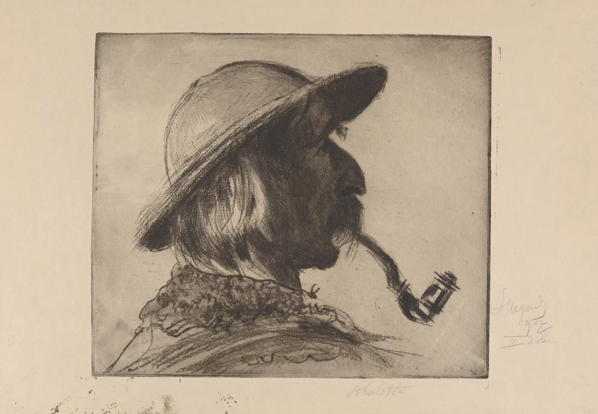 Głowa górala z fajką 1906 1907