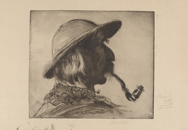 Głowa górala z fajką 1906 1907