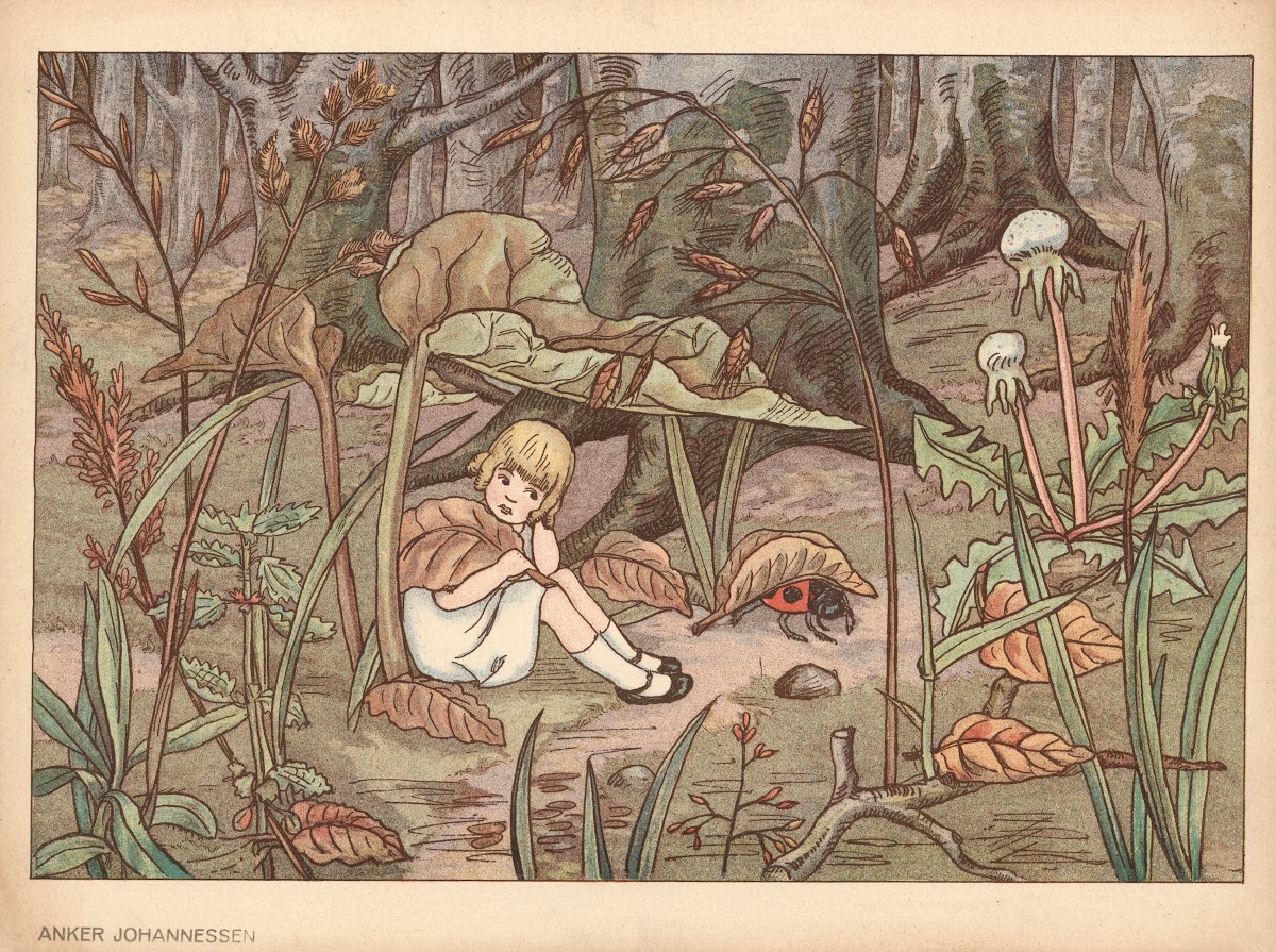 Thumbelina  In the forest in autumn 1945