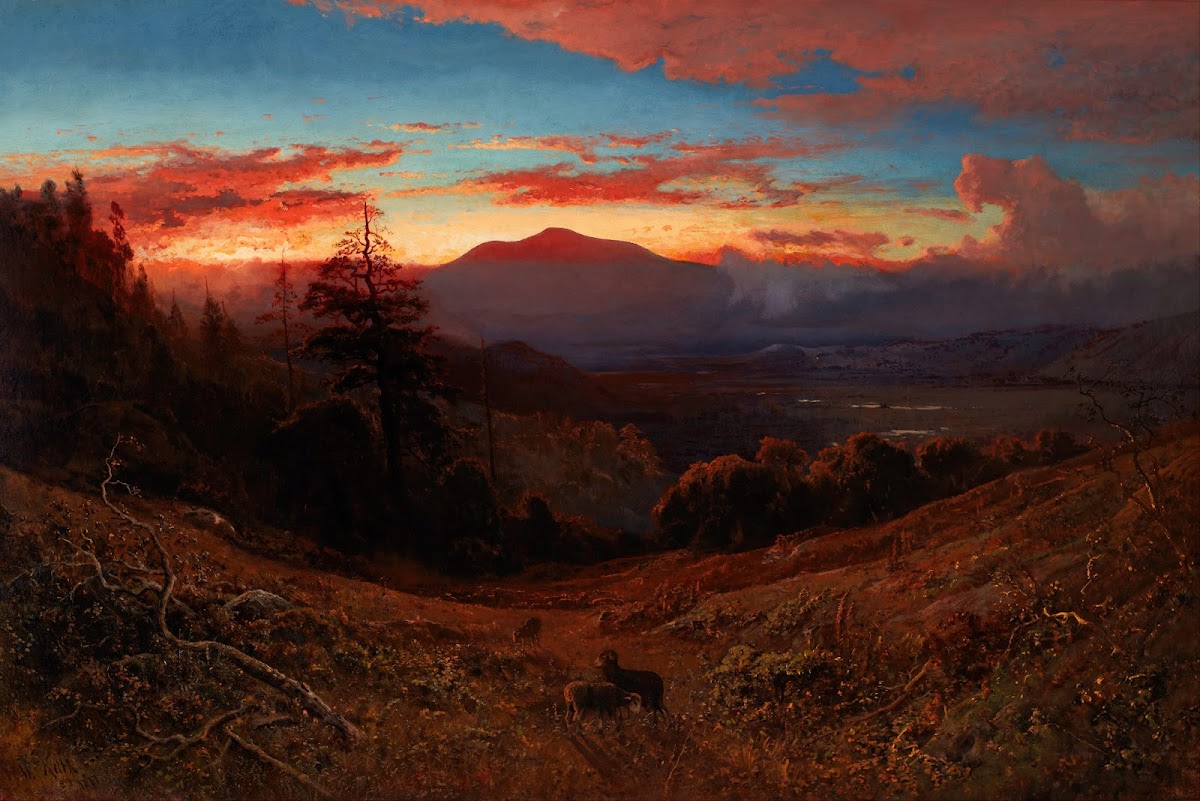 Sunset on Mount Diablo Marin Sunset 1877