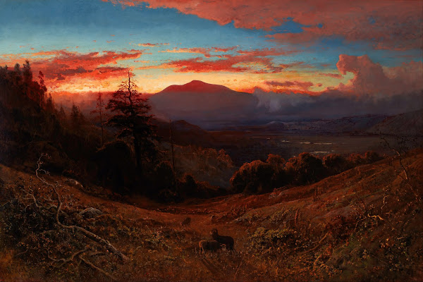 Sunset on Mount Diablo Marin Sunset 1877