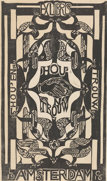 Ex libris van de vereniging Houen Trouw 1916