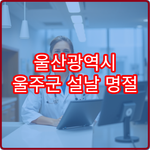울산광역시 울주군 설날 명절 안과 연휴 진료 병원 시야흐림·눈통증 상담